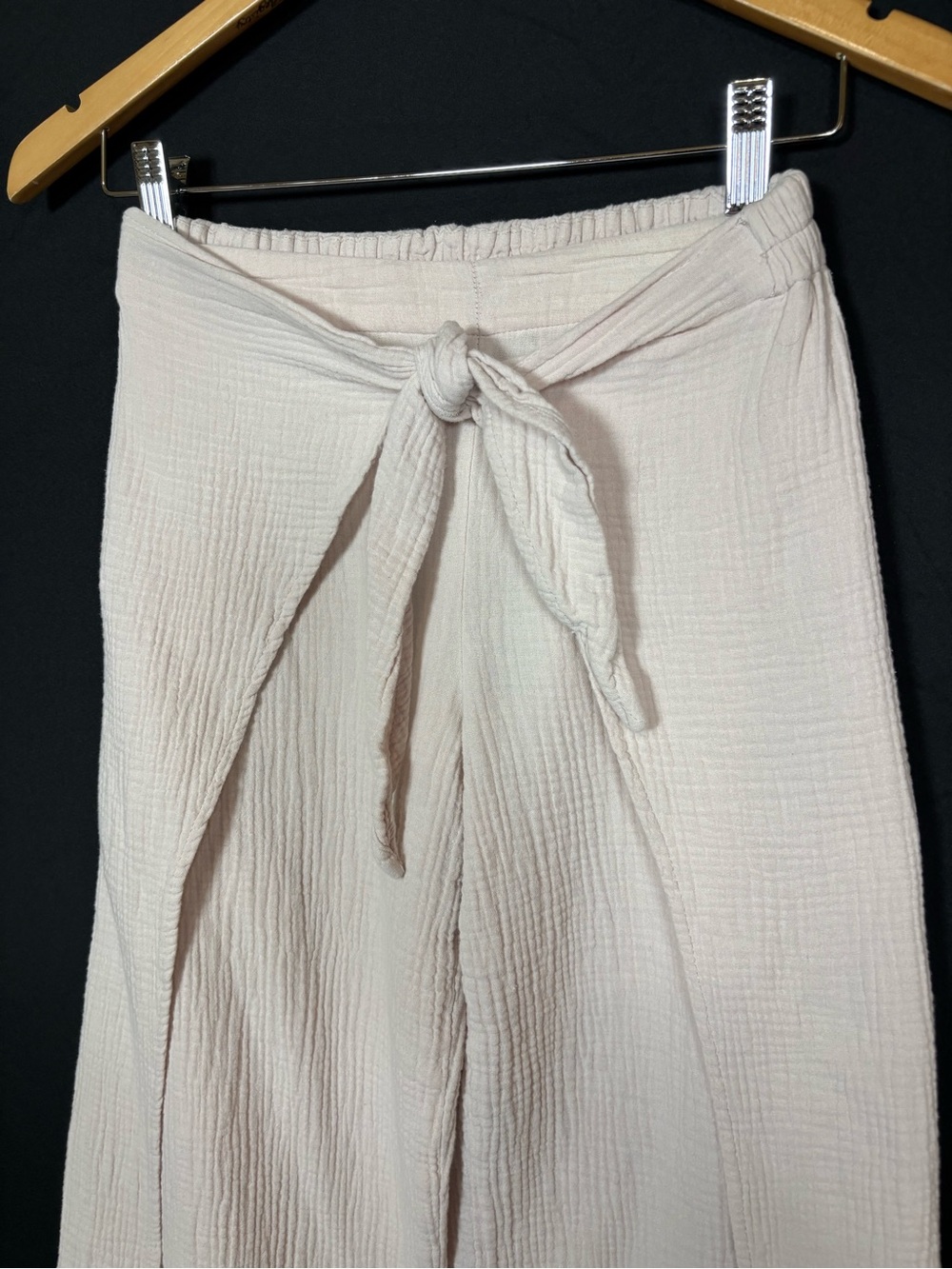 Young Fabulous & Broke Cream Wide-Leg Tie-Waist Pants - Picture 3 of 7